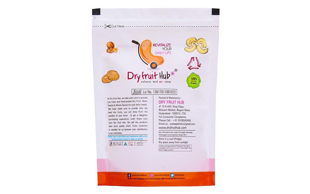 Dryfruit Hub Roasted & Salted Pictachios    Pack  250 grams